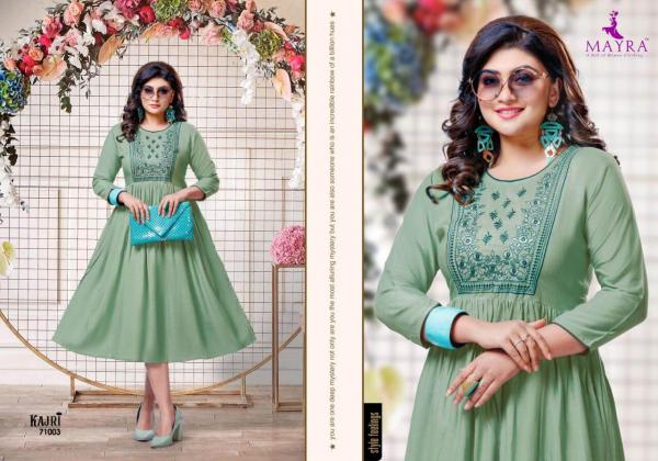 Mayra Kajri Rayon Embroidery Fancy Kurti